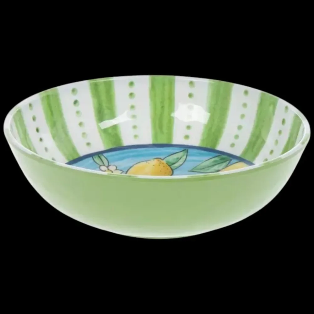 Set of 4 Striped Lemon Bowls NWT